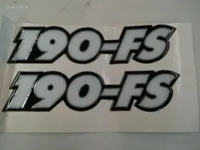 190-fs Ranger Raised Decal Pair 2 Black / Silver 12 1/2 Inch L X 3 H Marine Boat