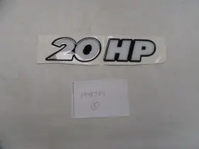 1948754 Ranger 20 Hp Raised Decal White / Black Silver Marine Boat