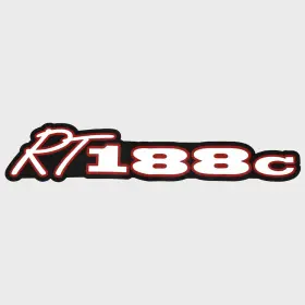 Rt188c Ranger 322061 Boat Brand Decal Black/red/silver Vinyl Sticker