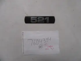 7604334 Ranger 521 Raised Decal 5 1/8 Inch X 1 1/4 Black And Silver Marine Boat