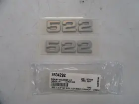 7604292 Ranger 522 Raised Decal Pair 2 3 3/4 Inch X 1 Silver Marine Boat