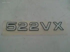 522-vx Ranger 522vx Raised Decal 9 3/4 Inch L X 1 1/2 H Black / White Silver Marine Boat