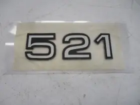7604260 Ranger Boats 521 Raised Decal Silver And Black Marine Boat