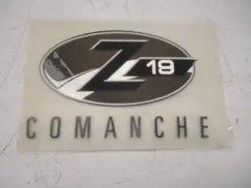 7604274 Ranger Boats Z19 Comanche Emblem Raised Decal Black Marine Boat