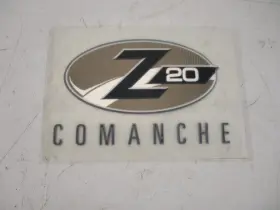 7604275 Ranger Boats Z20 Comanche Raised Decal Black / Silver Green Marine Boat