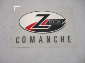7604298 Ranger Boats Z520 Comanche Raised Decal Black / Red Silver Marine Boat