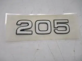 7605410 Ranger Boats 205 Raised Decal 5 3/8 Inch X 1 1/2 White Marien Boat