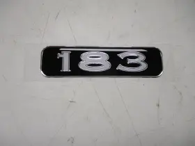 7d017 Ranger Boats Raised 183 Ghost Decal 5 1/4 Inch X 1 3/8 Black Marine Boat