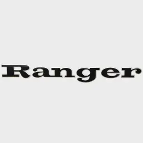 7103650 Ranger Boats Pn Boat Raised Emblem Decal Black Metallic Silver Sticker