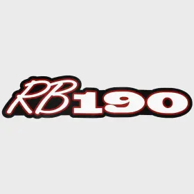 7104737 Ranger Pn Boat Sticker Brand Decal 322053 Rb190 Red Silver 14 Inch