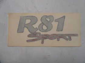 7604722 Ranger R81 Sport Decal 5 3/4 Inch X 2 1/2 Silver And Red Marine Boat