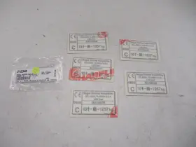 212348 Regal Marine Maximum Capacities Decal Set Of 5 White Boat