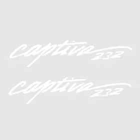 1051417 Rinker Boats Pn Boat Brand Decal 232 Captiva 39 1/4 X 10 3/4 Inch Pair