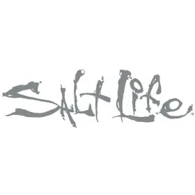 Sa881-slv-s Salt Life Silver 2 Inch X 6-1/2 S-signature Aluminum Decal Sticker