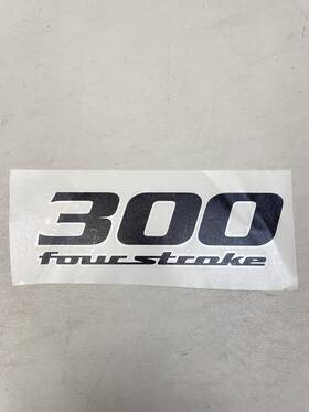 Scout Hw1829 / 5322-black Yamaha 300 Fourstroke Graphic Decal 8 1/8 Inch L Boat
