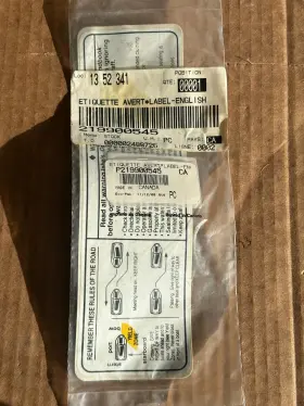 219900545 Sea-doo Navigation Warning Etiquette Advert Decal Oem Nos