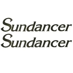 136975-02 Sea Ray Boats Boat Brand Decal Sundancer 05 Sport 20 X 4 Inch 2pc