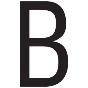 74141 Seachoice 3 Inch Gothic Letter B Black Pack Of 10