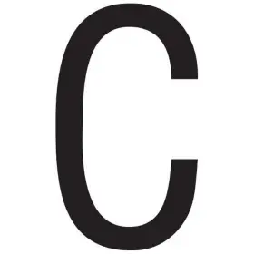 74151 Seachoice 3 Inch Gothic Letter C Black Pack Of 10 74151 Seachoice 3 Inch Gothic Letter C Black Pack Of 10