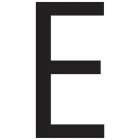 74171 Seachoice 3 Inch Gothic Letter E Black Pack Of 10