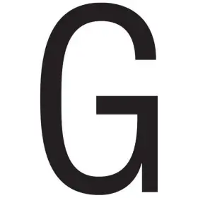 74191 Seachoice 3 Inch Gothic Letter G Black Pack Of 10