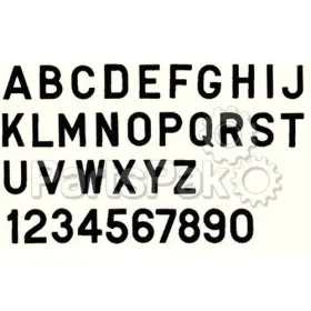 74261 Seachoice 3 Inch Gothic Letter N Black Pack Of 10 74261 Seachoice 3 Inch Gothic Letter N Black Pack Of 10