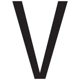 74341 Seachoice 3 Inch Gothic Letter V Black Pack Of 10