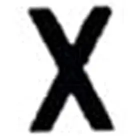 74361 Seachoice 3 Inch Gothic Letter X Black Pack Of 10