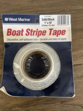 77924 Seachoice West Marine Self-adhesive Boat Stripe Striping Tape Black 1 Inch X 50ft