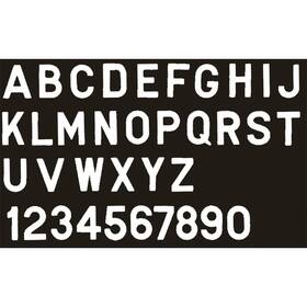 Seachoice Scp-3gwq New 3 Inch Gothic Letters And Numbers 74671 Q White