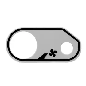 219903564 Seadoo Brp Sea-doo Black/gray 3 1/4 X 1 5/8 In Boat Blower Fan Switch Decal