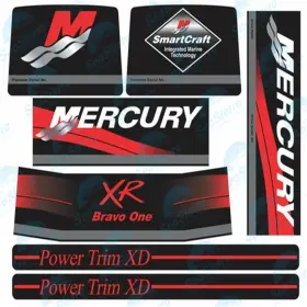 15167a90 Seasierra Mercruiser Stern Out Drive Decals Sticker Set Fits For Xr Bravo One 1 Red
