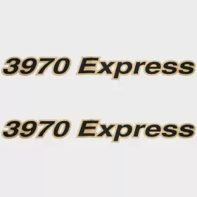 134162-01 Sharpline Cruisers Boat Decal Stickers V1687100 3970 Express Gold Black Pair