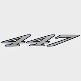 138197-01 Sharpline Cruisers Boat Model Decal Sticker V2173400 447 Sport Sedan Blue