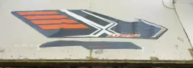 14.01195 Sharpline Chaparral Starboard 204 Extreme Decal Set Orange Marine Boat