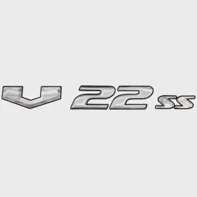 157286-01 Sharpline Suncatcher Boat Model Decal Sticker 73405318 V22ss Silver Black