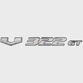 157290-01 Sharpline Suncatcher Boat Model Decal Sticker 73405336 V322 Gt Silver Black