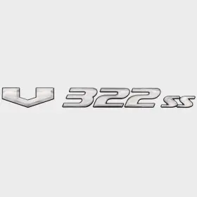 159886-01 Sharpline Suncatcher Boat Raised Decal Sticker 73405515 V322 Ss Silver