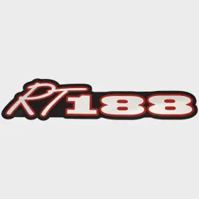 160518-01 Sharpline Ranger Boat Model Rt188 Decal 322059 Black Red Silver Sticker
