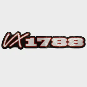 160526-01 Sharpline Ranger Boat Model Vx1788 Decal 322075 Black Red Silver Sticker