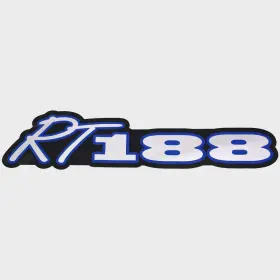 161742-03 Sharpline Ranger Boat Model Rt188p Decal 330930 Black Blue Silver Sticker