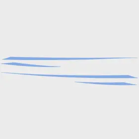 161935-07 Sharpline 2022 Chaparral H2o Boat Deck Graphic Decal 14.02800 Steel Blue 4pc