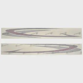 163343-03 Sharpline G3 Boat Graphic Hull Decal 73405607 Sportsman Sticker Red Set Of 2