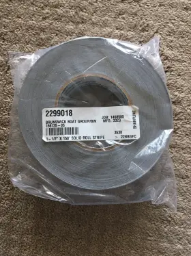 2299018 Sharpline Brunswick Boat Stripe Solid Tape #2299018 1 1/2 Inch X 150 Silver