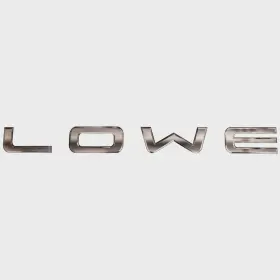 2370963 Sharpline Lowe Boat Brand Decal Sticker Silver