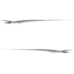 134425-02 Sharpline Marine Graphics Crownline Boat Graphic Decal 22002 120 X 8 Inch Silver Black 2pc - Sale
