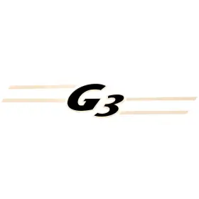 144867-01 Sharpline Marine Graphics G3 Boat Graphic Decal 73404292 2010 Off White Black 18 X 3 Inch