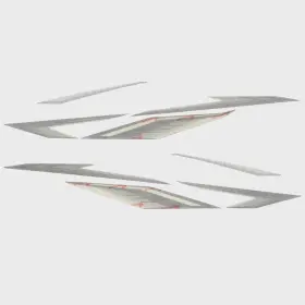 8305000 Sharpline Pn Lund Boat Graphic Hull Decal Emblem Sticker Gray Black Set Of 8