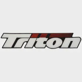 U32039-01 Sharpline Triton Boat Raised Emblem Decal 200528 Logo Sticker Red White