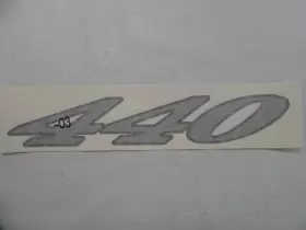 V2085500 Sharpline Cruisers Yachts Decal Sticker Silver Gray 440 Express Marine Boat